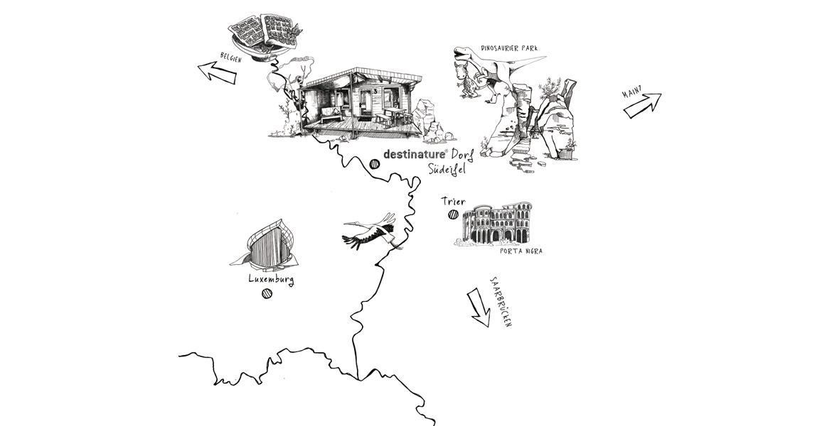 destinature Dorf in der Südeifel Karte