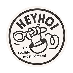 Dieses Bild zeigt das Logo von HeyHo!, die soziale Müslirösterei.