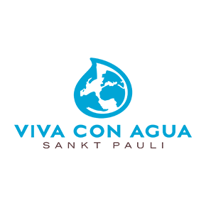 Dieses Bild zeigt ein Logo von Viva con Aqua, Sankt Pauli.