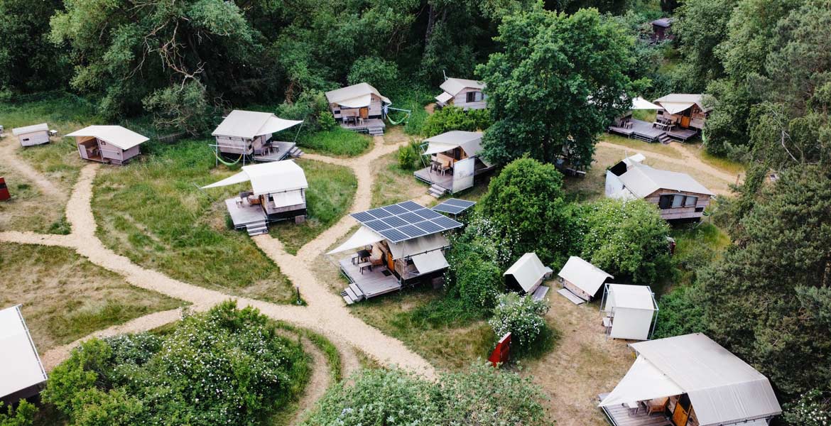 Das destinature Dorf von oben